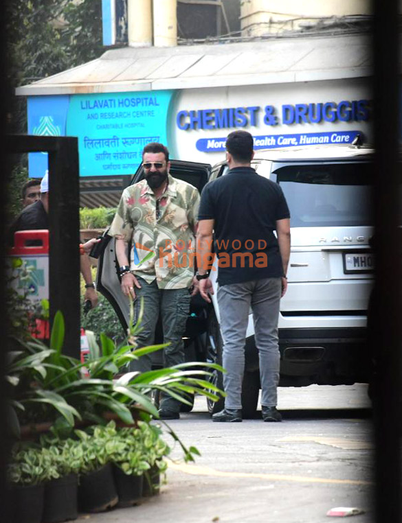 Photos: Sanjay Dutt spotted at hospital to meet Saif Ali Khan Photos: Sanjay Dutt spotted at hospital to meet Saif Ali Khan