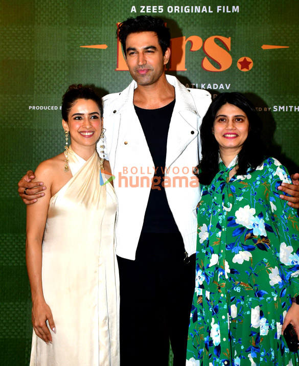 photos sanya malhotra nishant dahiya and arati kadav snapped promoting their film mrs 1