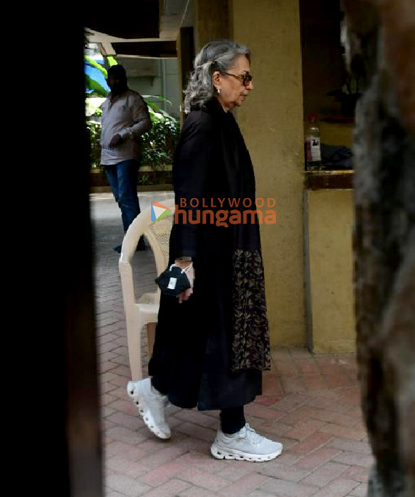 Photos: Sharmila Tagore and Saba Ali Khan arrive at Saif Ali Khan’s house in Bandra Photos: Sharmila Tagore and Saba Ali Khan arrive at Saif Ali Khan’s house in Bandra