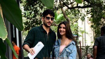 Photos: Sreeleela and Ibrahim Ali Khan snapped at Maddock Films office in Santacruz