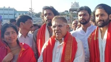 Naga Chaitanya, Sai Pallavi seek blessings at Tirupati ahead of Thandel release