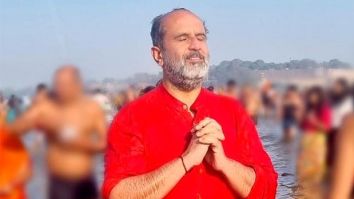 Aanand L Rai takes holy dip at Maha Kumbh, seeks blessings for Dhanush-Kriti Sanon’s Tere Ishk Mein