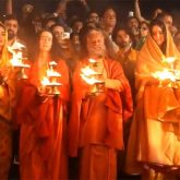 Katrina Kaif, Raveena Tandon, Rasha Thadani, Abhishek Banerjee, and others come together for maha-aarti at Kumbh in Prayagraj
