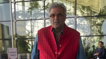 Boney Kapoor makes sure he gets a perfect picture at the airport