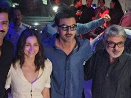 Love & War trio Vicky Kaushal, Alia Bhatt, & Ranbir Kapoor papped with their director Sanjay Leela Bhansali