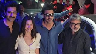 Love & War trio Vicky Kaushal, Alia Bhatt, & Ranbir Kapoor papped with their director Sanjay Leela Bhansali