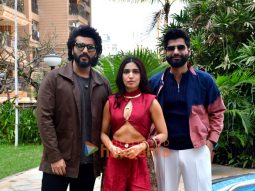 Photos: Arjun Kapoor, Bhumi Pednekar and Harsh Gujral snapped promoting Mere Husband Ki Biwi