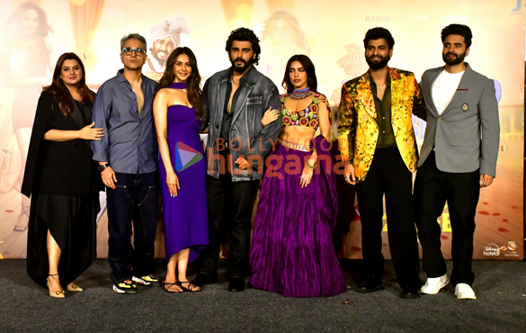 photos arjun kapoor rakul preet singh bhumi pednekar and others grace mere husband ki biwi trailer launch 1