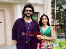 Photos: Arjun Kapoor, Bhumi Pednekar and Mudassar Aziz snapped promoting Mere Husband Ki Biwi