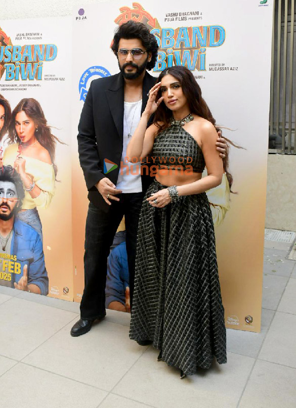 photos arjun kapoor and bhumi pednekar snapped promoting mere husband ki biwi 1