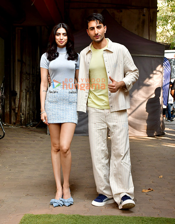 photos karan johar ibrahim ali khan and khushi kapoor snapped promoting nadaaniyan 4