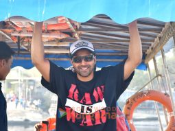 Photos: Varun Dhawan and Janhvi Kapoor snapped at Versova jetty