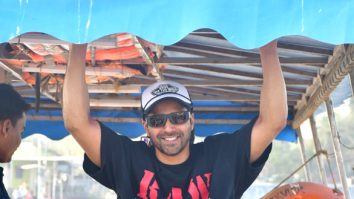 Photos: Varun Dhawan and Janhvi Kapoor snapped at Versova jetty