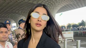 Pooja Hegde pairing a black Blazer with a floral dress, thats styling!