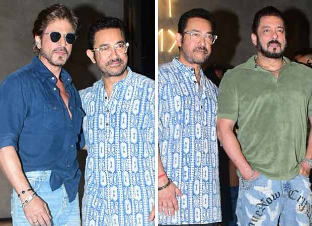 Shah Rukh Khan, Aamir Khan, and Salman Khan reunite at Loveyapa screening; heartwarming moments steal the show, watch videos