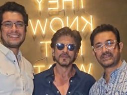 SRK’s warm meetup with Amir Khan, Junaid Khan and Ira Khan