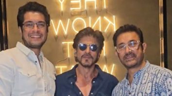 SRK’s warm meetup with Amir Khan, Junaid Khan and Ira Khan