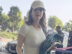What could go wrong with a white tee! Sussanne Khan snapped at the airport