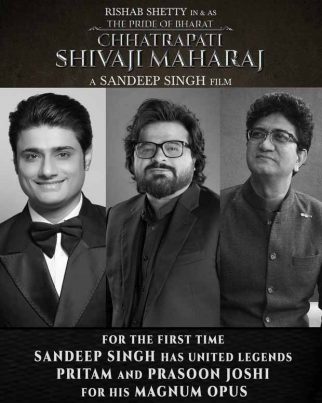 Sandeep Singh brings together Pritam and Prasoon Joshi for the first time for The Pride of Bharat: Chhatrapati Shivaji Maharaj, Rishab Shetty to play the Maratha ruler Sandeep Singh brings together Pritam and Prasoon Joshi for the first time for The Pride of Bharat: Chhatrapati Shivaji Maharaj, Rishab Shetty to play the Maratha ruler