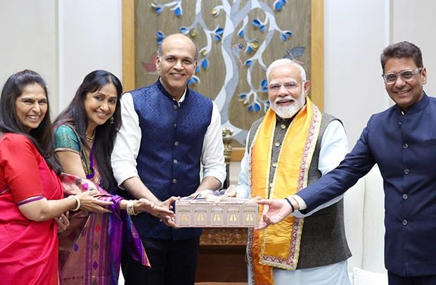 Ashutosh Gowariker and Sunita Gowariker invite Prime Minister Narendra Modi to son Konark’s grand wedding