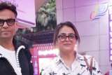 Shilpa Shirodkar posing with her bags as she heads for a vacation