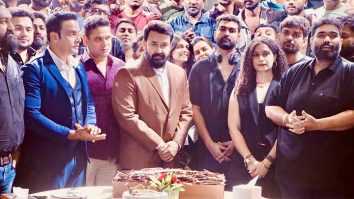 Mohanlal with his crew wrapped on this latest film Magnum pus Vrusshabha schedule