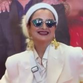 Rekha turns heads in bold white pantsuit, exuding boss lady vibes at Pintu Ki Pappi trailer launch