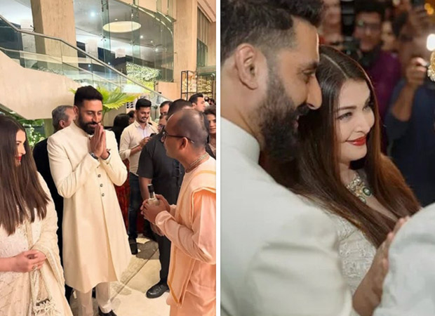 Aishwarya Rai Bachchan and Abhishek Bachchan twin in coordinated outfits at Ashutosh Gowariker son’s wedding reception; silence divorce rumours