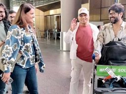 Annu Kapoor and Kumarr of Studio Refuel snapped at Mumbai airport