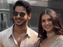 B town’s new on screen couple Tara Sutaria &  Ishaan Khattar pose for media