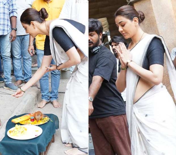 Kajal Aggarwal celebrates Gudi Padwa on the sets of The India Story