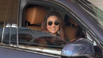 Keerthy Suresh’s glam saree airport look