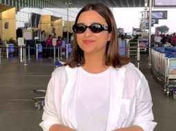 Parineeti Chopra wearing a pretty white shirt at the airport