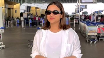 Parineeti Chopra wearing a pretty white shirt at the airport