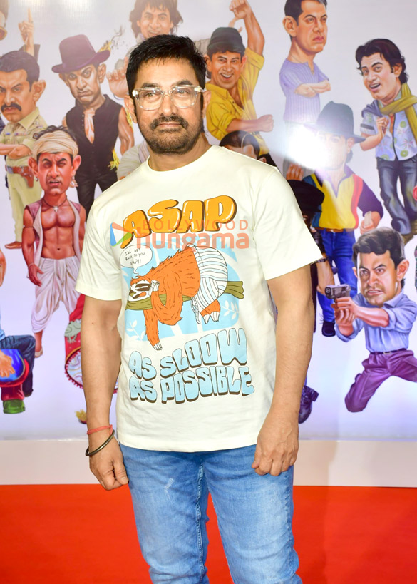 photos aamir khan javed akhtar and ajay bijli snapped at the launch of aamir khan film festival 3