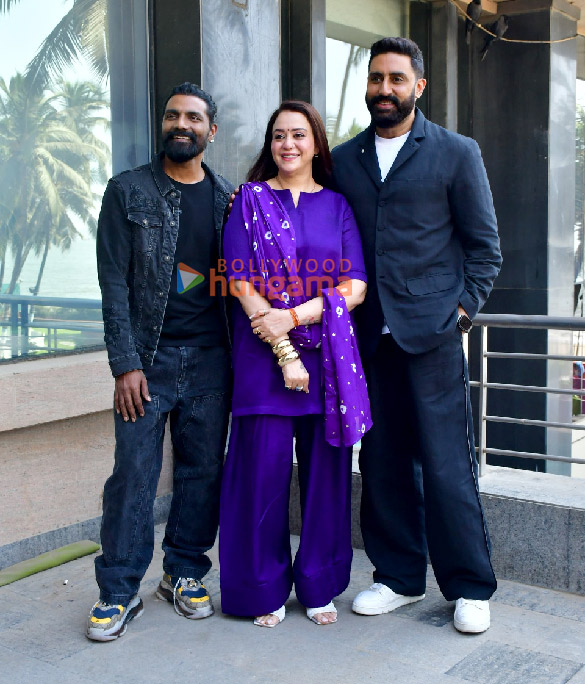 photos abhishek bachchan nora fatehi remo dsouza and lizelle dsouza snapped promoting be happy 1