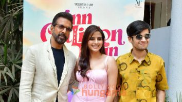 Photos: Jaaved Jaaferi, Vivaan Shah and Avantika Dasani snapped promoting their film Inn Galiyon Mein