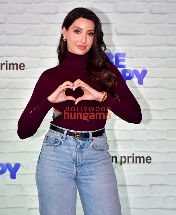 photos nora fatehi malaika arora and others grace the premiere of be happy 12