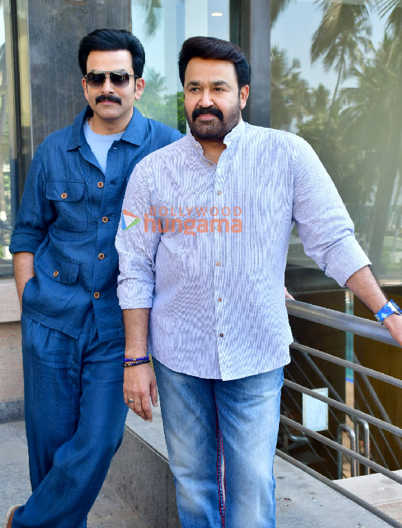 Photos: Prithviraj Sukumaran and Mohanlal snapped promoting L2E: Empuraan Photos: Prithviraj Sukumaran and Mohanlal snapped promoting L2E: Empuraan