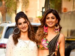 Photos: Raveena Tandon and Shilpa Shetty snapped on the sets of Indian Idol