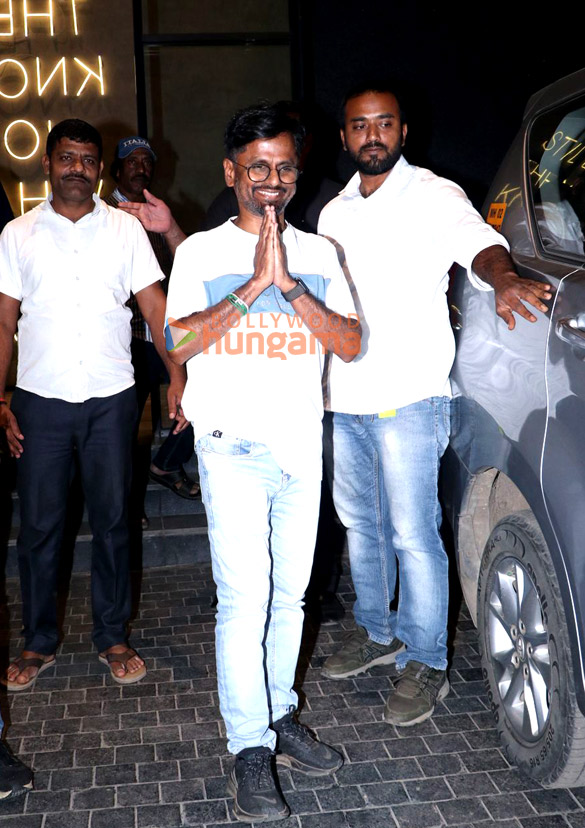 photos salman khan atul agnihotri alvira khan agnihotri and a r murugadoss snapped at excel entertainments office 4