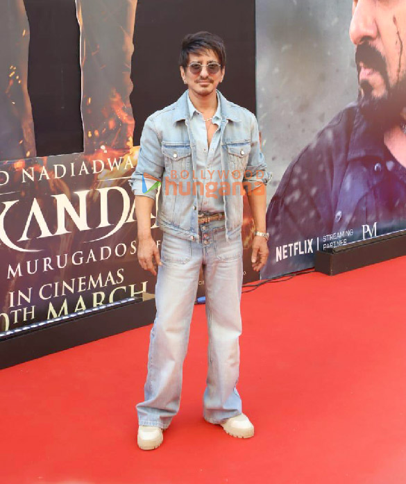 photos salman khan rashmika mandanna kajal aggarwal and others snapped at sikandar trailer launch 8