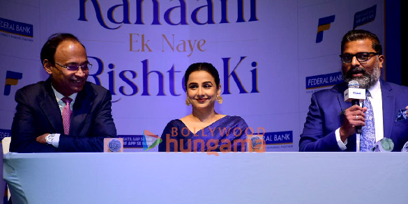 Photos: Vidya Balan snapped at Federal Bank’s press conference and launch event at Sofitel, BKC