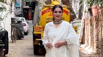 Raveena Tandon looks so graceful as she poses in a white suit