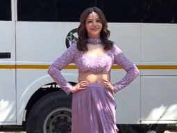 Rubina Dilaik giving Madhuri Dixit from Hum Aapke Hai Kon energy