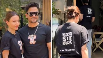Kunal Kemmu and Soha Ali Khan opt for barcode t-shirts to support World For All