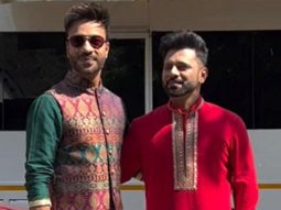 Vicky Jain & Rahul Vaidya posing together in traditional wear