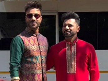 Vicky Jain & Rahul Vaidya posing together in traditional wear
