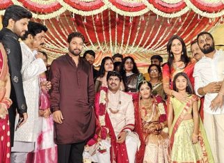 Allu Arjun attends cousin’s wedding, accompanied by wife Sneha Reddy and daughter Allu Arha