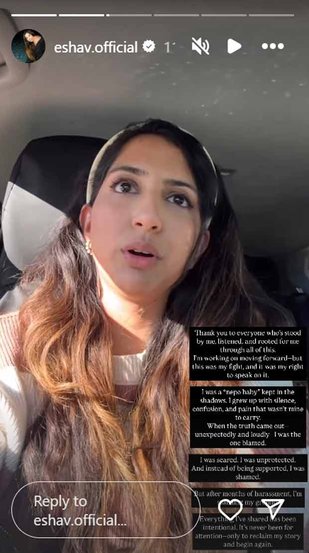 Esha Verma breaks down in emotional video reflecting on public scrutiny after speaking up against stepmother Rupali Ganguly